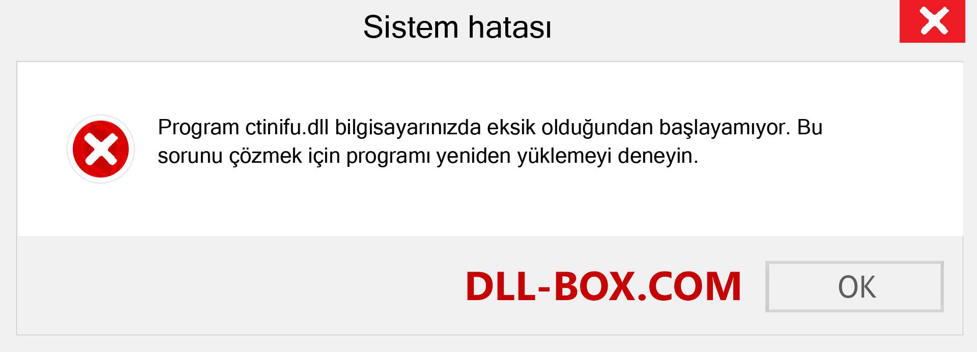 ctinifu.dll dosyası eksik mi? Windows 7, 8, 10 için İndirin - Windows'ta ctinifu dll Eksik Hatasını Düzeltin, fotoğraflar, resimler